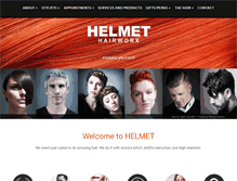 Tablet Screenshot of helmethairworx.com